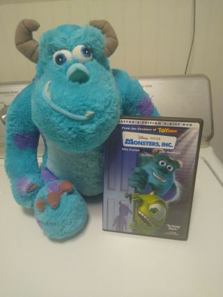 Disney Pixar Monsters,  Inc.  Dvd And Sully Stuffed Animal
