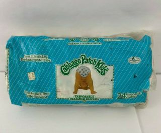 1984 Cabbage Patch Kids Disposable Designer Diapers Open 17 Count