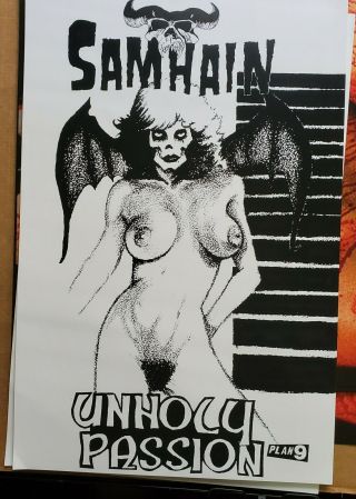 Samhain Unholy Passion 12x18 Fan Poster Danzig Misfits