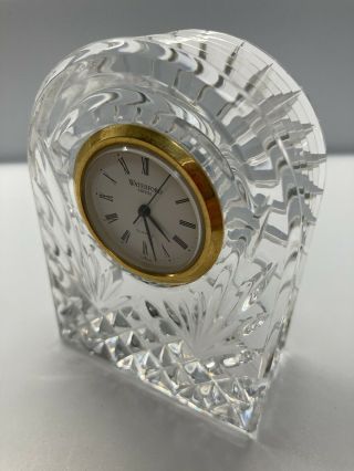 Waterford Ireland Crystal Small Dome Desk Clock Battery,  Running,