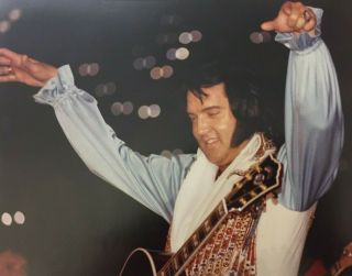 Elvis Presley In Concert 8x10 Photo R Leech Roanoke Va 8/2/76 12