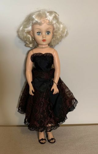 Vintage High Heel Fashion Doll 17 " Platinum Blonde Marilyn Monroe Gorgeous