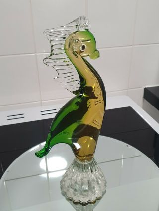 Absolutely Stunning And Unusual Murano Glass Sea Horse