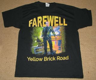 Elton John " Yellow Brick Road " Farewell Tour Concert T - Shirt Adult Large L