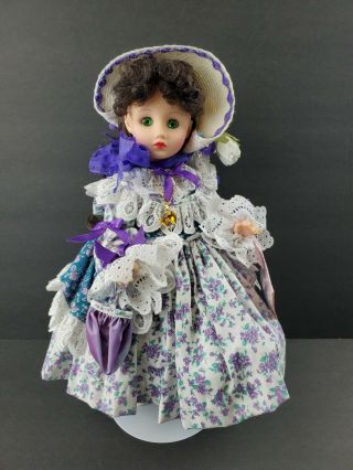Madame Alexander Doll 14 " Lucy Locket 25501 Ribbons & Bows W/box Tag Stand 1995