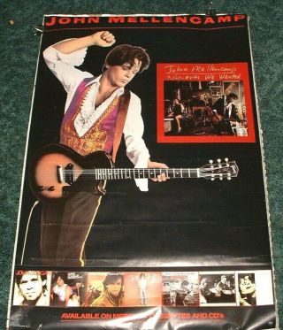 John Mellencamp Promo Poster For The Album Whenever We Wanted 1991