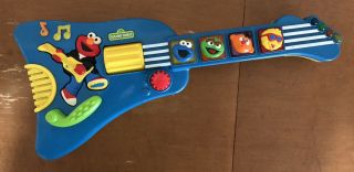 Vintage 1998 Fisher - Price Sesame Street Elmo Rock & Roll Electronic Guitar