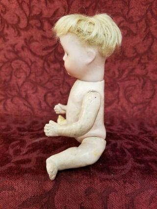 Antique German Bisque Head Character Baby Doll 256 Small Size 8 inch Sleep Eyes 3