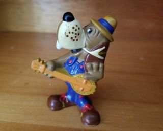 Vintage Chuck E Cheese Pizza Time Theater Jasper Jowls Dog Pvc Figure Toy