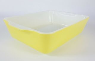 Vintage Pyrex 0503 Yellow Primary Color Refrigerator Dish Ovenware 1 1/2 Qt