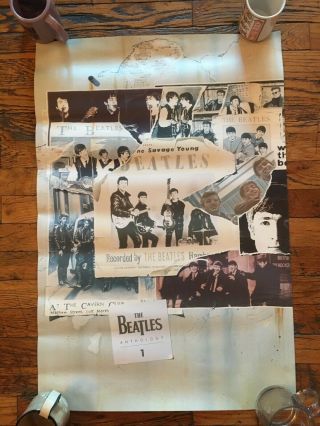 Rare Vintage - The Beatles Anthology 1 1995 Promo Poster