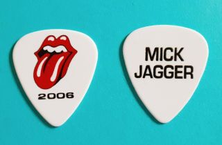 Rolling Stones Mick Jagger A Bigger Bang 2006 Tour Issued Guitar Pick/picks