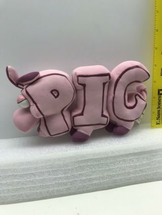 Word World Plush Pig Magnetic Pull Apart Educational Toy Pbs 2007