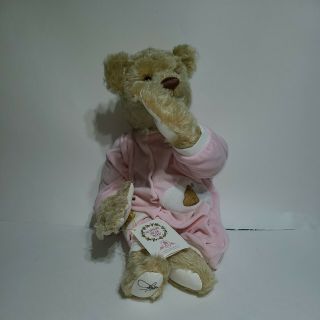 Lee Middleton Dolls Nursery Bear Baby Mohair Sucking Thumb Teddy Bear With Tag