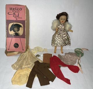 Vintage Coty Girl Doll Clothes & Accessories W/ Box Arranbee