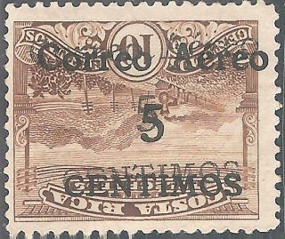 South America/costa Rica,  Old Stamp With Double Inverted Overprints.
