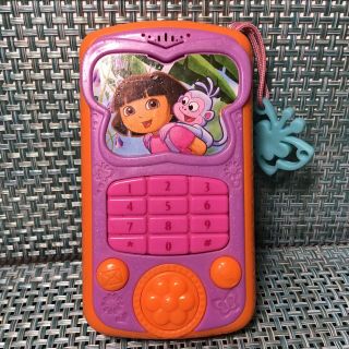 Fisher Price Mattel Dora Cell Phone Telephone 2006 Sing Along Toy