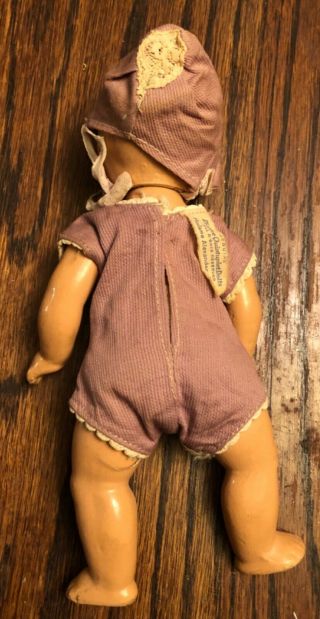 Dionne quintuplet doll Madame Alexander NY 1930s Emelie with tag 2