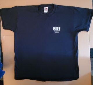 KISS LOCAL CREW 2004 STAFF TEE SHIRT SIZE XL RARE LIMITED TO CREW ONLY VG, 2