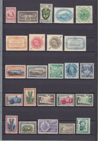 Brasil 1936 - 1938,  24 Stamps,  Mlh