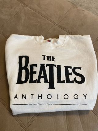 Vintage Beatles Anthology Crewneck Sweatshirt Size Xl Apple Best Buy 90’s