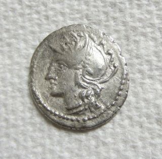 Ancient Coin Roman Republic L.  Apuleius Saturninus Ar Denarius 104 Bc