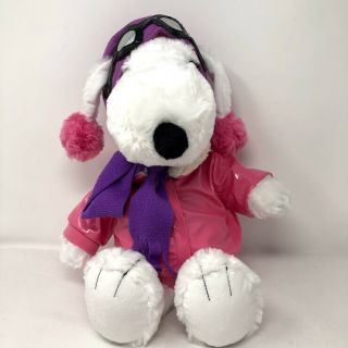 Build A Bear Snoopy Movie Peanuts Fifi Flying Ace Poodle Dog Outfit Plush Toy