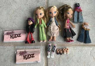 Girlz Girl Bratz Kids Yasmin Doll,  2 Cloe Dolls And Complete Outfits