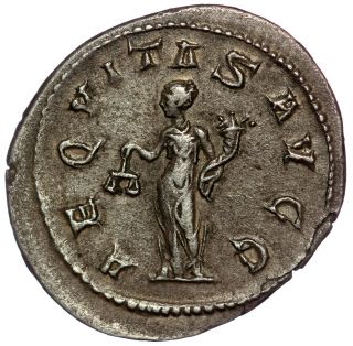 Roman Silver Coin Ar Antoninianus - Philip I - Aequitas (ric 27b) 24mm 3,  12g