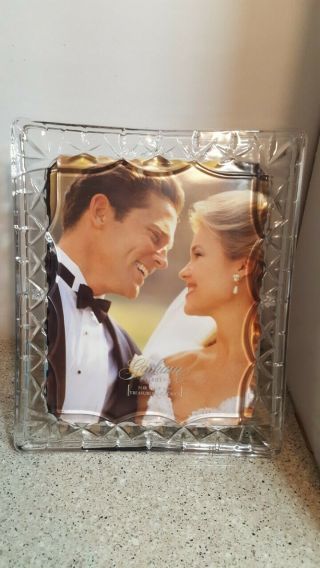 Gorham - 8x10 Crystal Picture Frame Made In Japan Lady Anne - Over 20yrsold/new