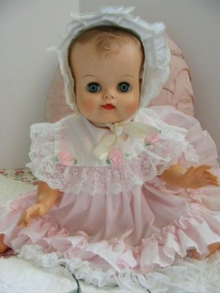 Darling Madame Alexander Kathy Baby Doll 1954 - 1956 Drink & Wet 20 "
