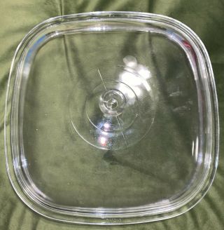 Vintage Pyrex Corning Ware Clear Glass Lid Only P - 12 - C