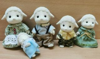 Vintage 1985 Sylvanian Families The Dale Sheep Family Figures