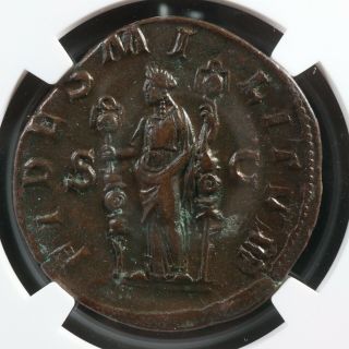 Maximinus Thrax Sestertius Ngc Ch Xf 235 - 236 Fides Rome Ric 43 Sesterce Maximin