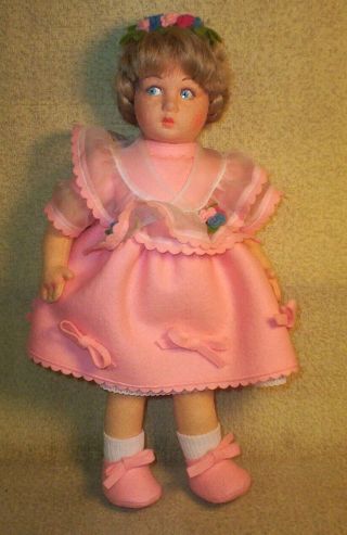 Vintage 1984 Lenci 13 " Tall " Loretta " Doll With Certificate Paperwork & Box
