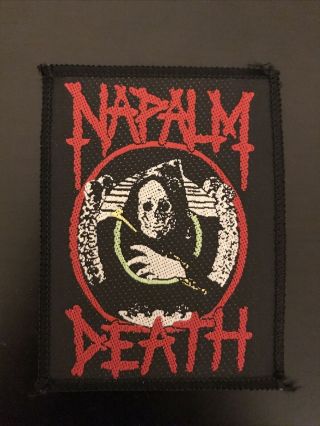 Vintage Napalm Death Patch Terrorizer Morbid Angel Carcass Morgoth Death