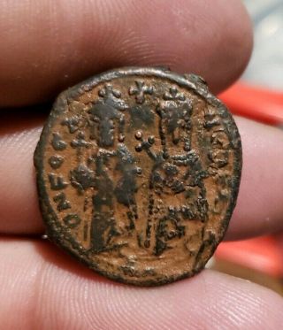 Phocas And Leontia 602 - 610 Ad,  M - Reverse.  Byzantine Empire.  Antioch