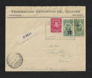 Scadta Ecuador To Colombia First Flight Air Mail Cover 1928 Scarce