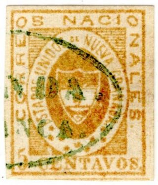 Colombia - Classic - 5c Stamp - Honda Franca Cancel - Sc 14a - $ 150 1861