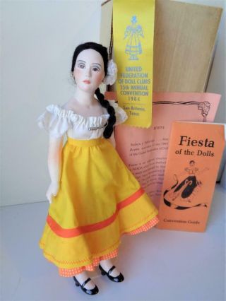 Rosita 1984 Ufdc Convention Doll Mexican By Niada Artist Joyce Stafford