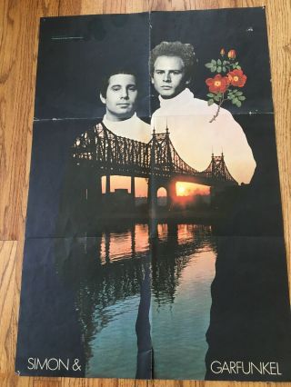 Simon And Garfunkel Poster From Bridge Over Troubled Water.  1968