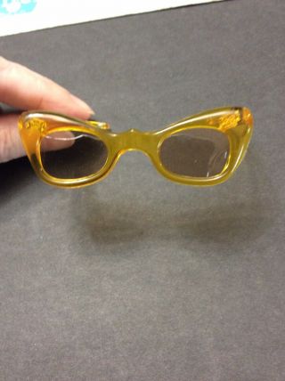 Vintage Yellow Doll Sunglasses Miss Revlon Cissy Terri Lee Fashion Cateye