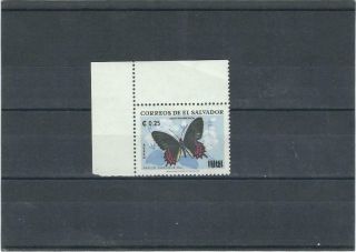 El Salvador 1974 Mnh High Valued Butterflies Overprinted Stamp See