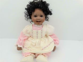 1989 Virginia Turner Vinyl & Weighted Body African American 20 " Molly Doll 95