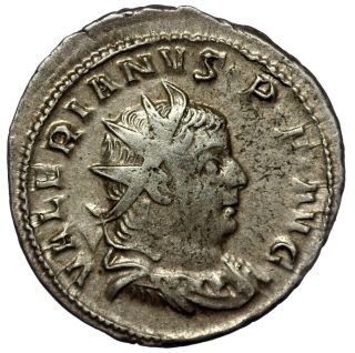 Roman Silver Coin Antoninianus Valerian I - Oriens Avgg (ric 12) 23mm 4,  16g