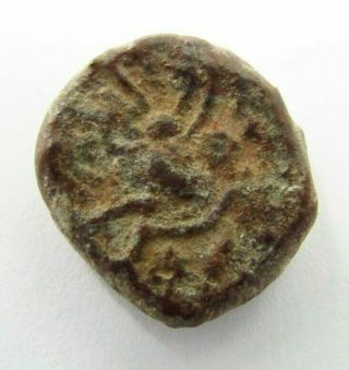 Ancient Celtic Bronze Stater Circa 100 Bc (615)