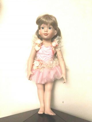 Magic Attic Doll Allison Blonde Hair Wears Pinky Ballerina Skirt 18 Inches