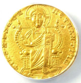 Leo Vi The Wise & Constantine Vi Av Solidus Gold Coin 908 - 912 Ad - Anacs Xf40
