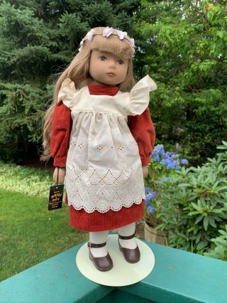 Vintage Heidi Ott 19.  5” Doll " Seraina " Handmade In Switzerland—originally $294