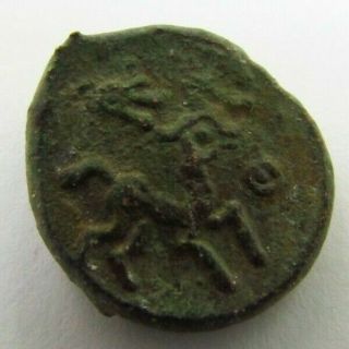 Ancient Celtic Boii Bronze Coin Circa 100 Bc (597)